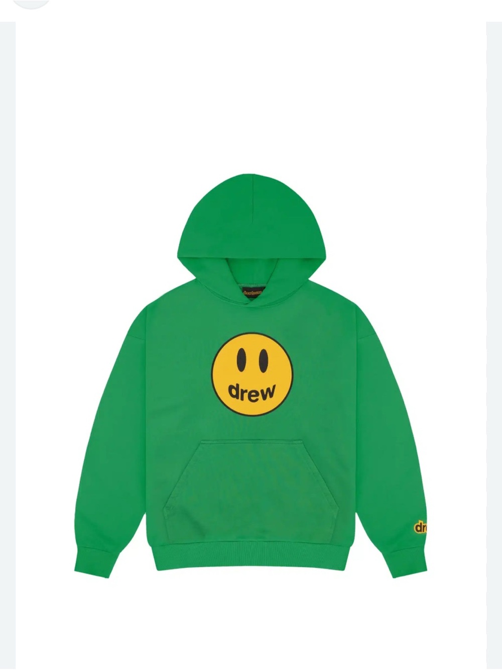 Drew House Kids' Green Smiley Logo Hoodie